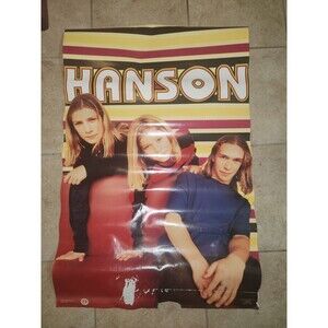 OFFICIAL 1997 Hanson Poster - "SPEECHLESS" - 7015 - teen pop band brothers -
